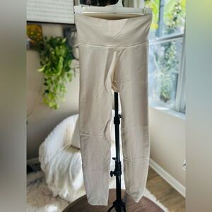 Aerie Offline Beige Cream Compression Thick Leggings Sz XS